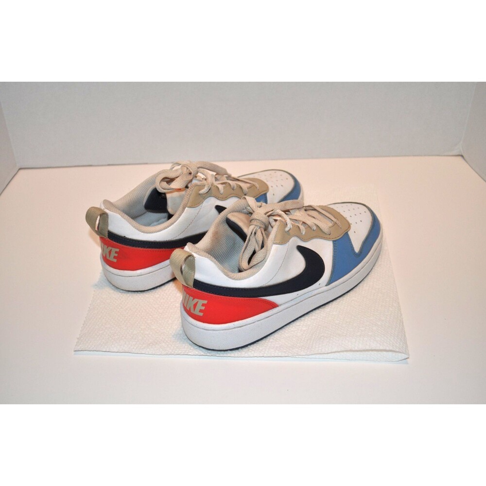 Nike Court Borough Low Recraft Kids Sneakers Blue/White/Red Size 6Y DV5456-124 - Picture 3 of 5
